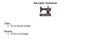 Tutoriel Sac à Tarte fichier pdf à télécharger