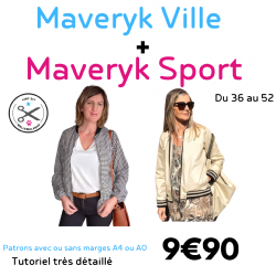 Maveryk Sport + Ville - Blouson Femme -Patron et Tutoriel PDF  tlcharger