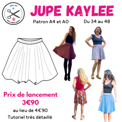 Kaylee - Jupe Patineuse - Patron et Tutoriel PDF à télécharger