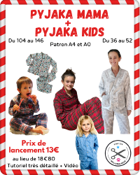 Pyjama Mama & Kids - Pyjama Femme et Enfant - Patron et Tutoriel PDF à télécharger