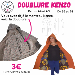 Doublure Kenzo seule - Femme - Patron et Tutoriel PDF  tlcharger