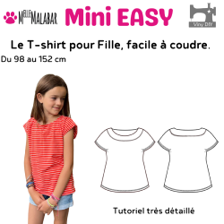T-shirt Mini EASY Fille - Patron et Tutoriel PDF  tlcharger
